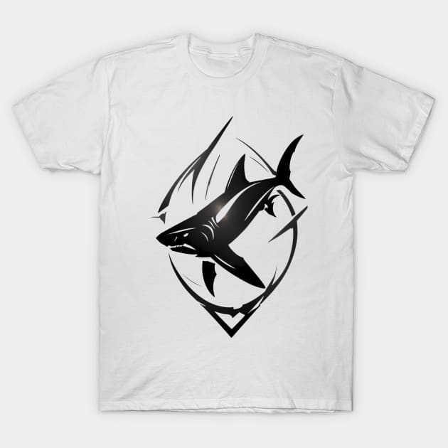 shark design V T-Shirt by design19970